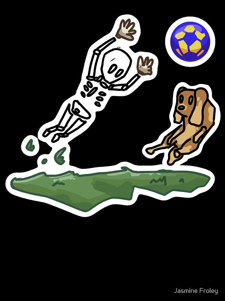 #008 Skeleton Soccer by Jasmine Froley