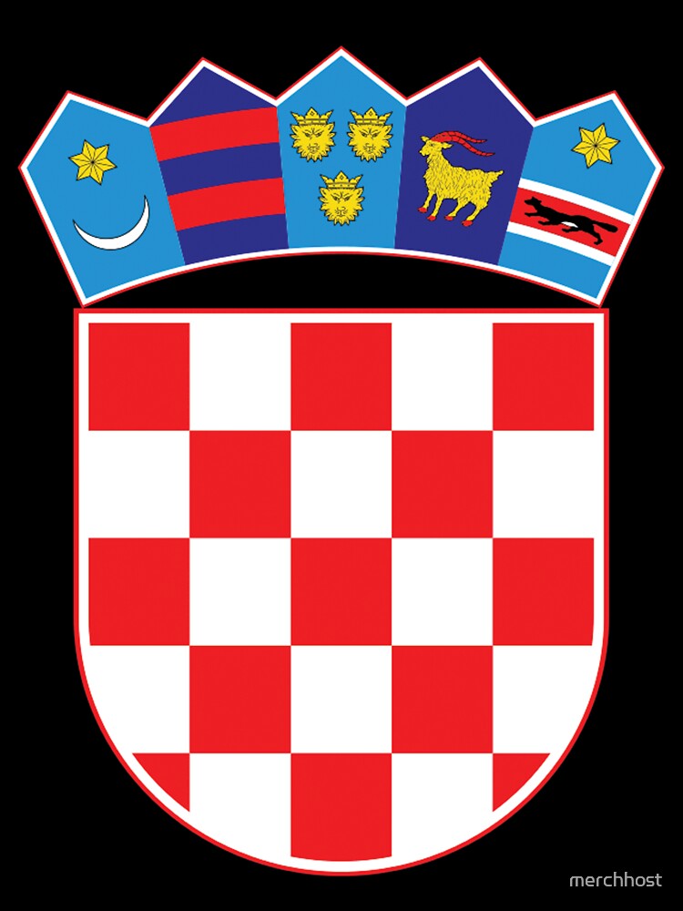 Croatia Hrvatska Original Coat of Arms Design by merchhost
