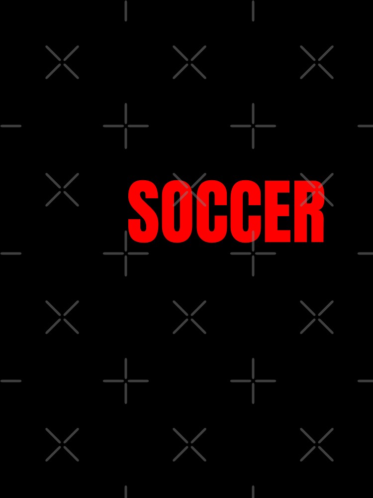 Eat Sleep Soccer Repeat Red Black on White by Web CreationsNL