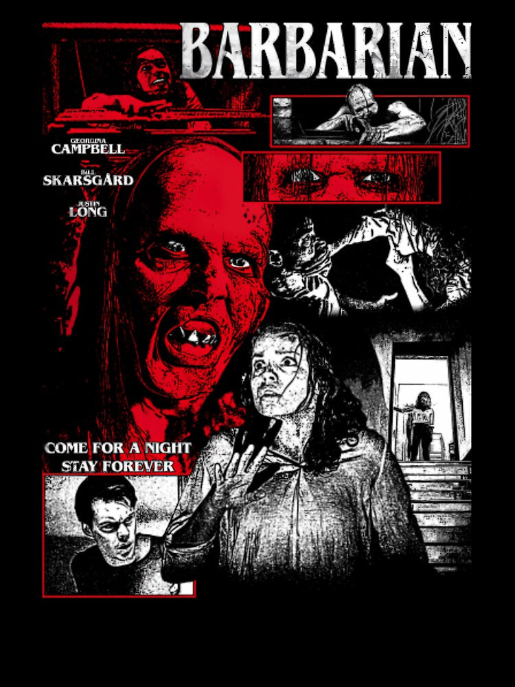 Barbarian Movie Horror by Katie makes Art