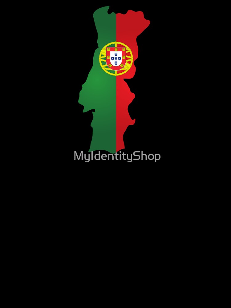 Portugal Map with Flag by MyIdentityShop