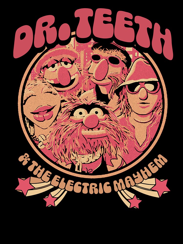 Dr. Teeth & The Electric Mayhem Retro Badge | Vintage Band Circle Design by Noahven626