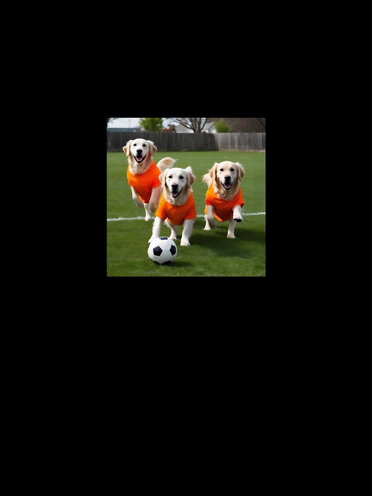 Golden Retrievers love football too! Soccer and Dog Lovers - Wolverhampton Wolves - Any dog, any colour by Humour House Designs