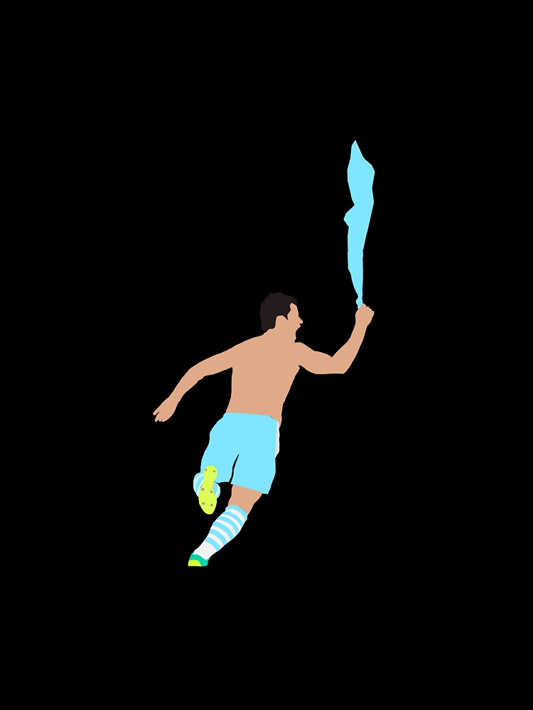 Sergio Aguero Iconic Goal Celebration by ImpresionPrint