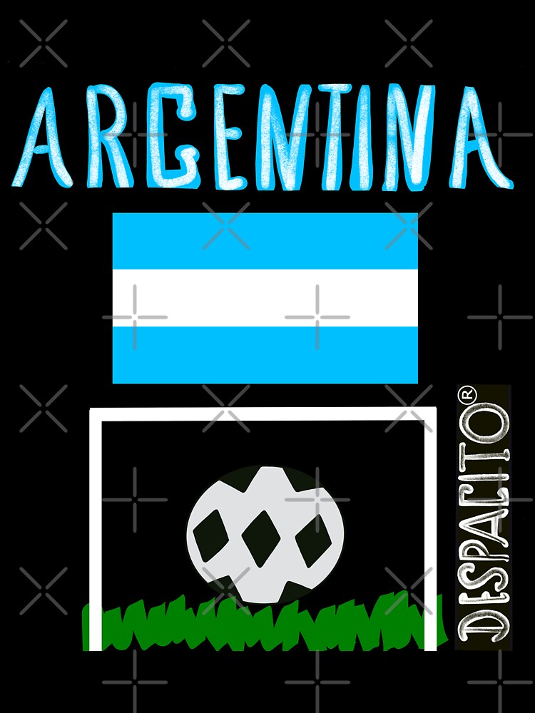 Despacito® Official Distressed Text Argentina Flag Futbol Soccer Ball by lovemedespacito