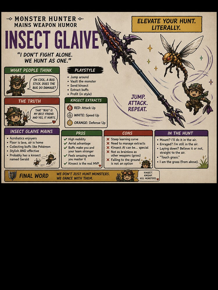 monster hunter insect glaive by CharmingFlowers