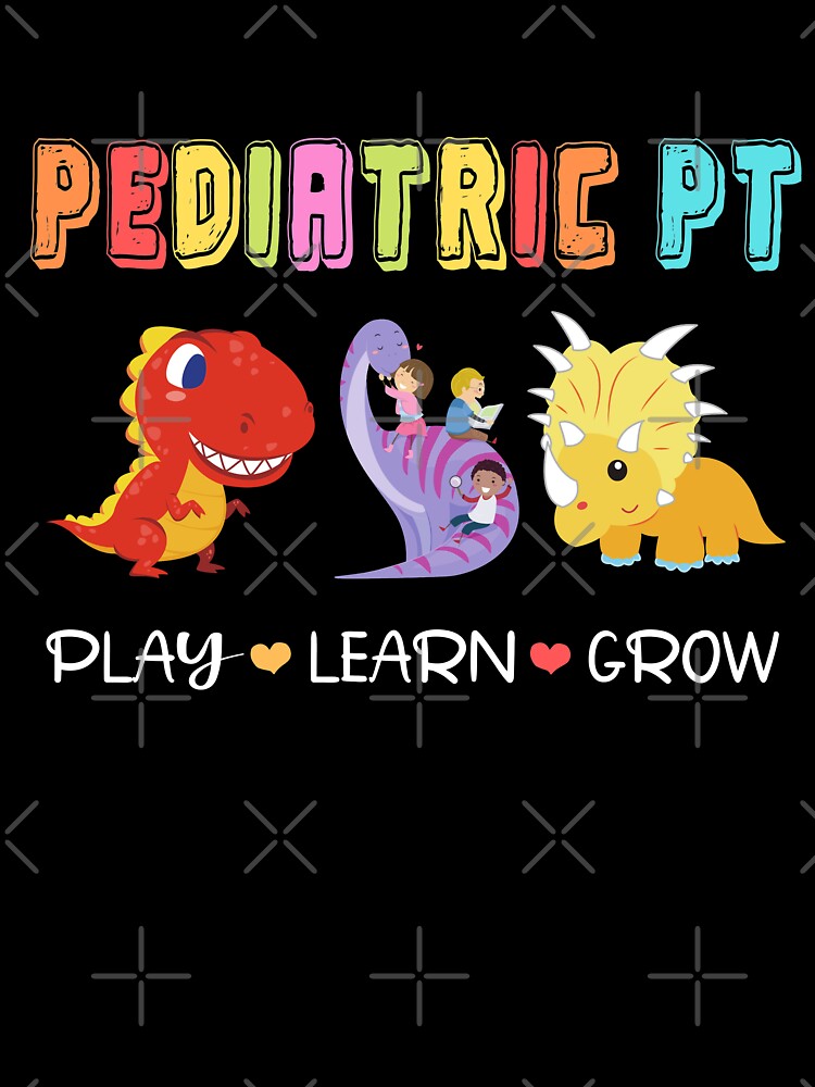 Rainbow Pediatric PT Shirt, Kids Dinosaur Physical Therapist by armstrongartist