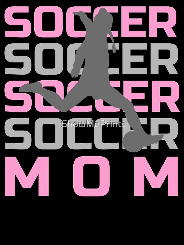 Girls Soccer Mom with Soccer Player Silhouette by ShowMePrints