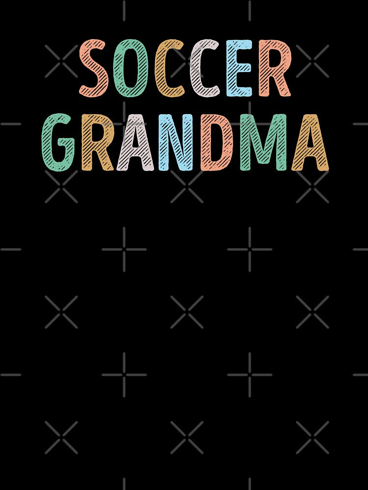 Colorful Typography Soccer Grandma by RareBunny