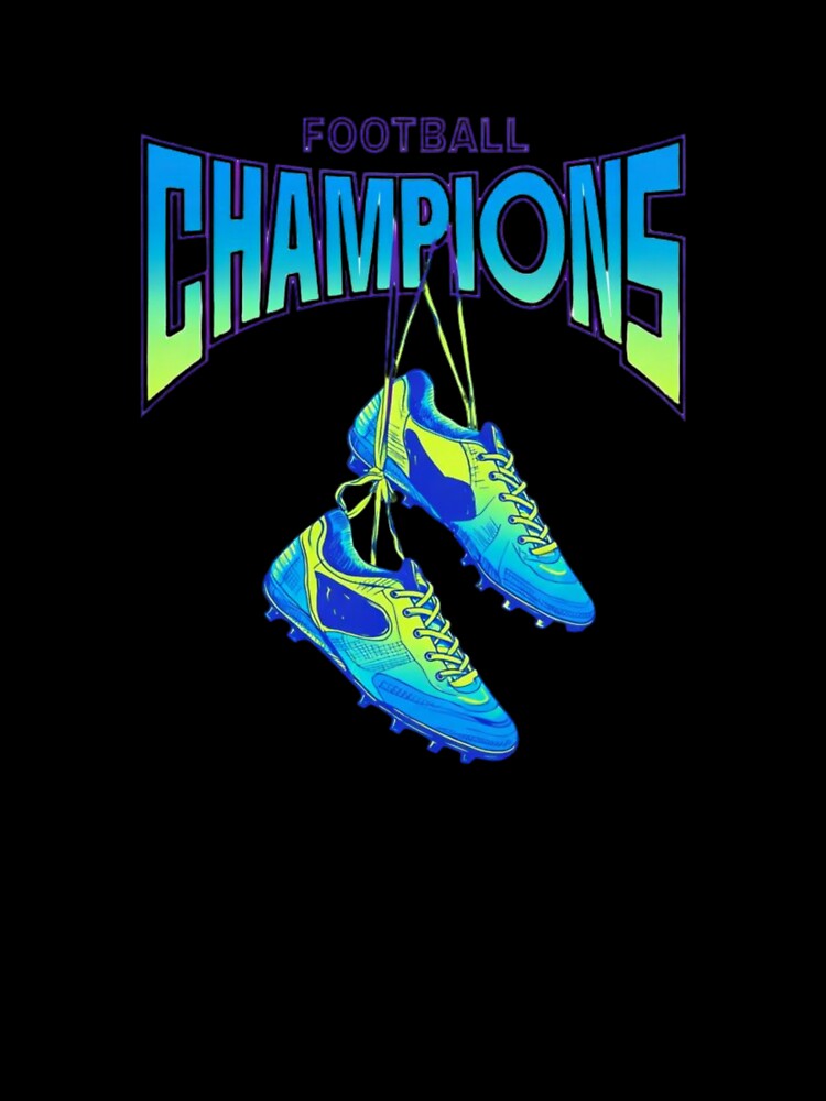 Football Champion Neon Boots – Retro Soccer Graphic Design by IvannaMoroz