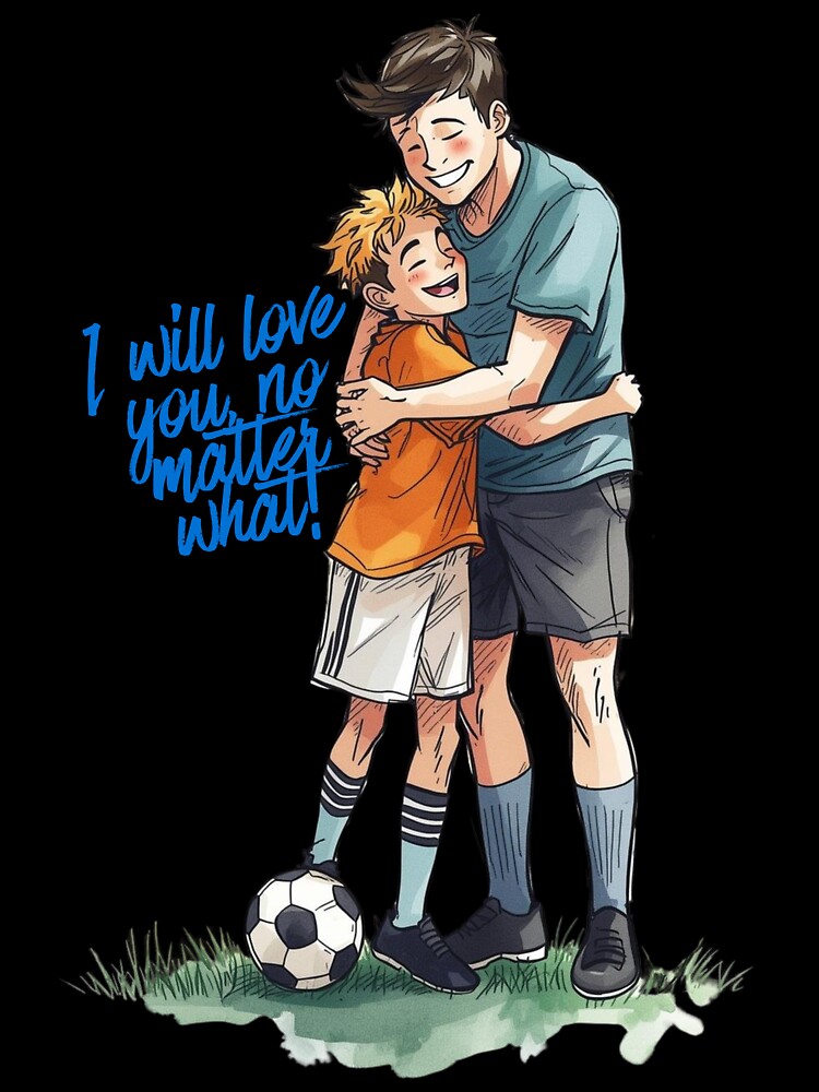Father and Son Hug | I Will Always Love You No Matter What | Football Family by smitke