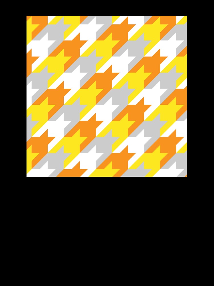 Sunshine Houndstooth by curtjankadesign