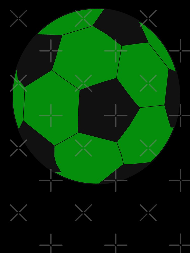 Green Soccer Ball Drawing by RioCariocaClub