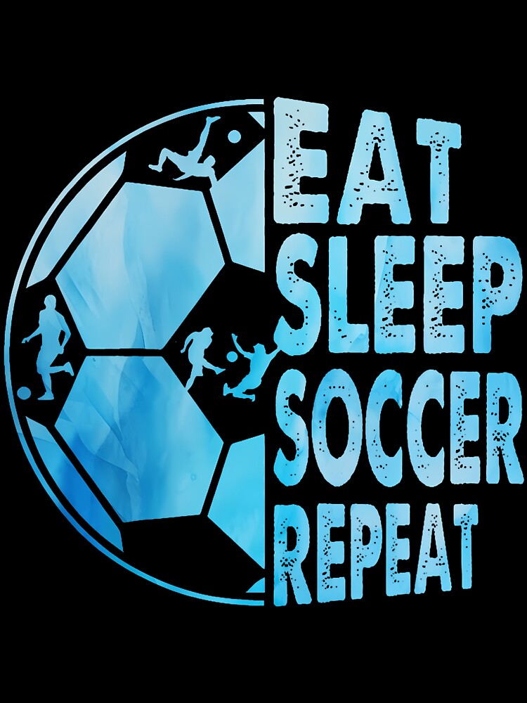 Eat Sleep Soccer Repeat For Youth Girls Boys Purple by heupelipocko
