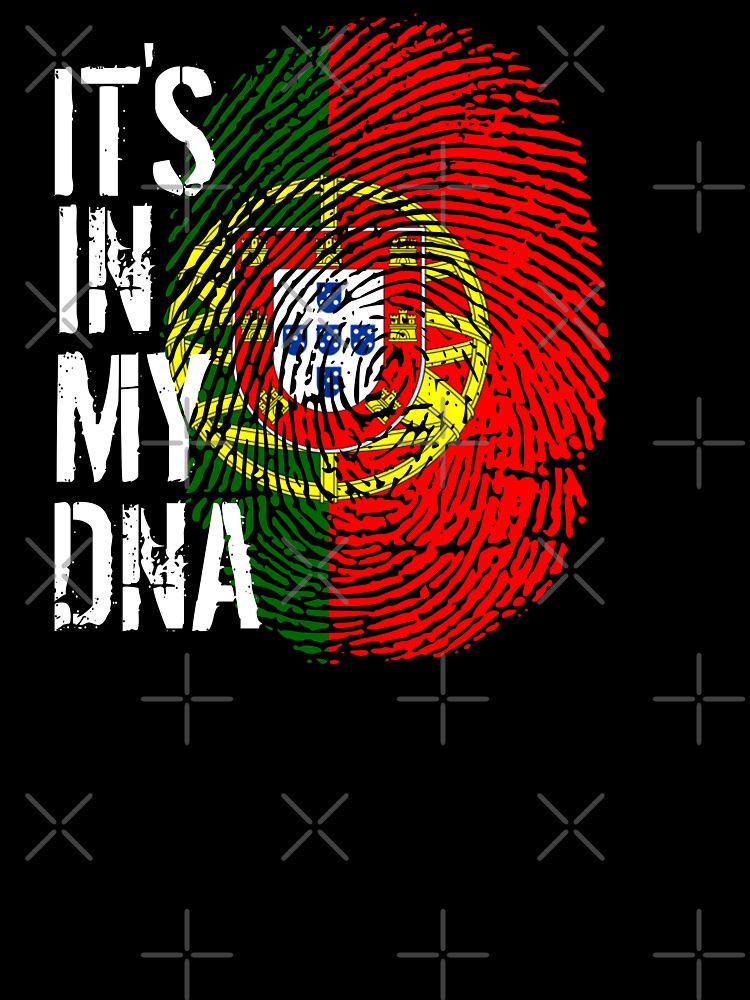 Portugal Flag Fingerprint - It's in my DNA Portuguese by PartyShirts1