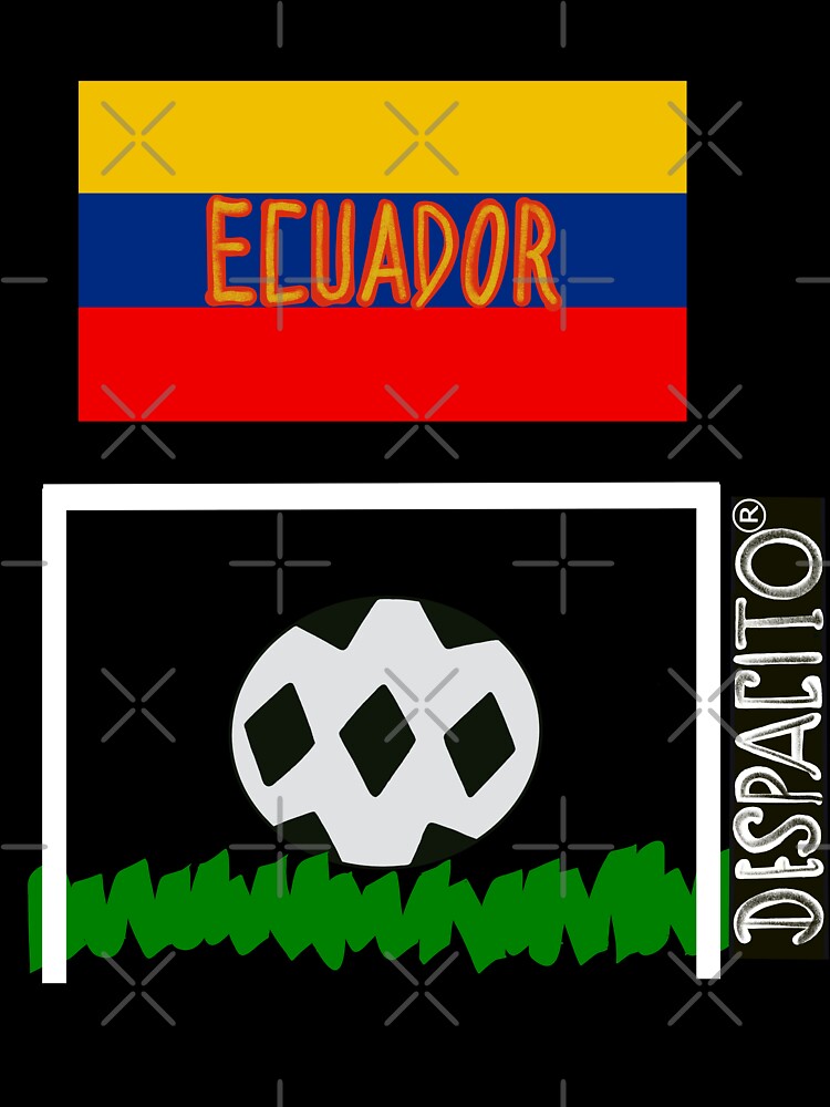 Ecuador Flag Soccer Ball Futbol Football Graphic Design by lovemedespacito