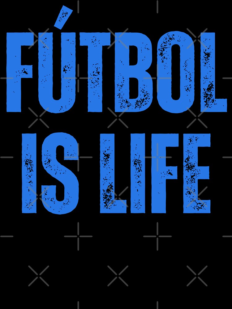 Futbol is Life Blue White Car Bumper by mariejosee22