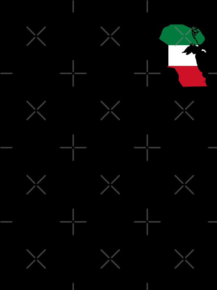 Flag Map of Kuwait by feether-store