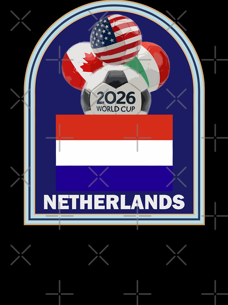 Netherlands 2026 Soccer T-shirt by benchpod47