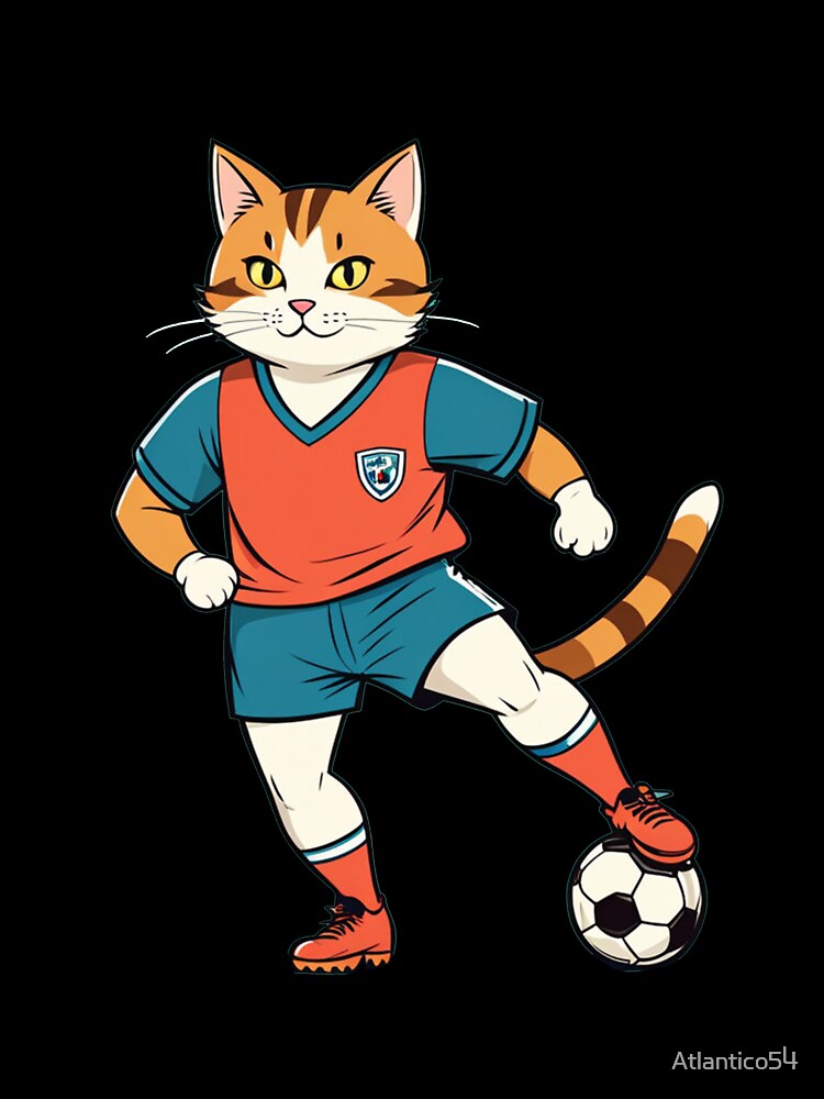 Cat Play Soccer by Atlantico54