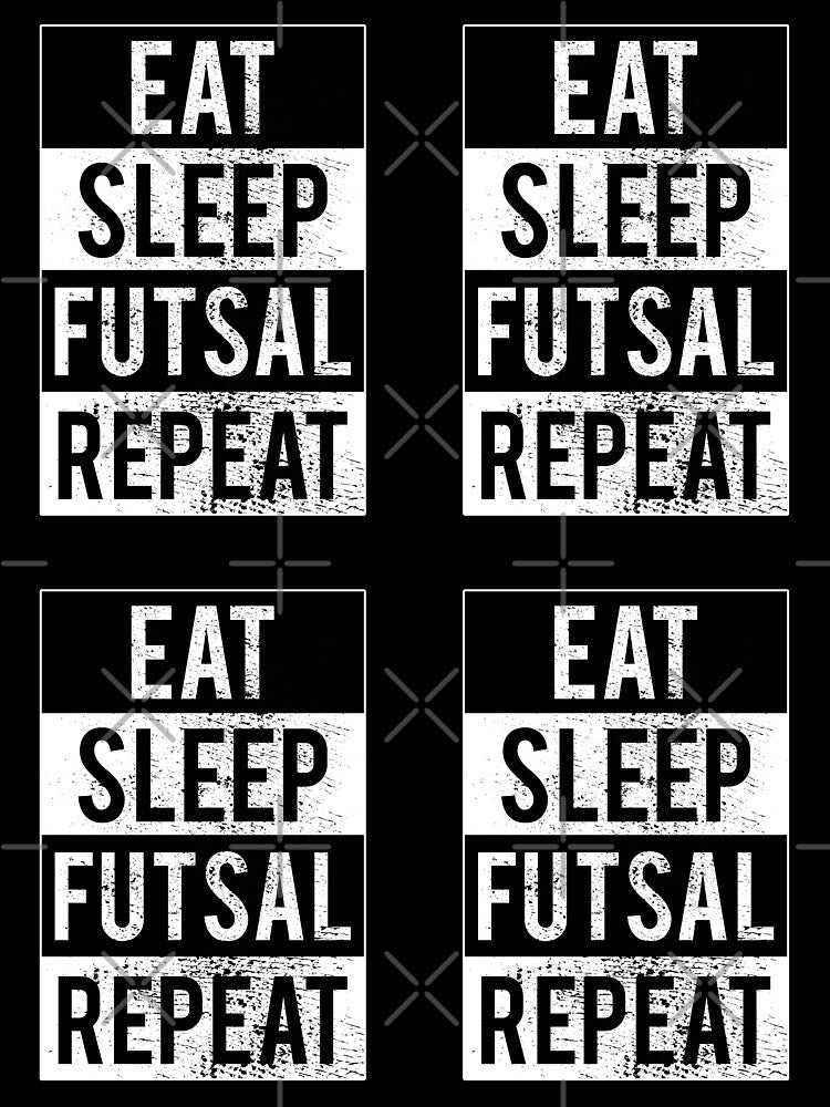 Eat Sleep Futsal Repeat, Futsalmania, Sticker pack by FNStuff