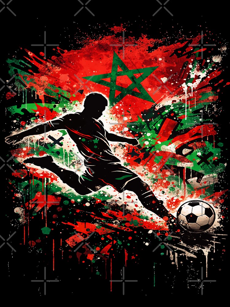 Moroccan Football Spirit – Urban Graffiti Kick by NEWDESINGS12