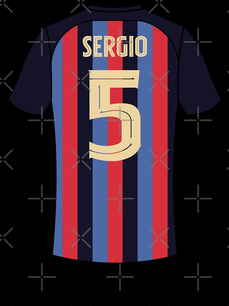 Sergio busquets Barcelona football jersey number 5 by Justtrendytees