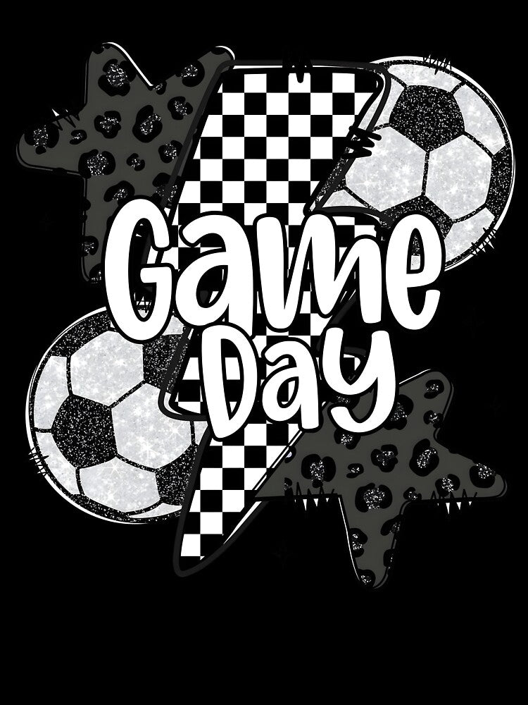 Soccer, Game Day Soccer, Retro Checkered Soccer by Ivanbrockhouse
