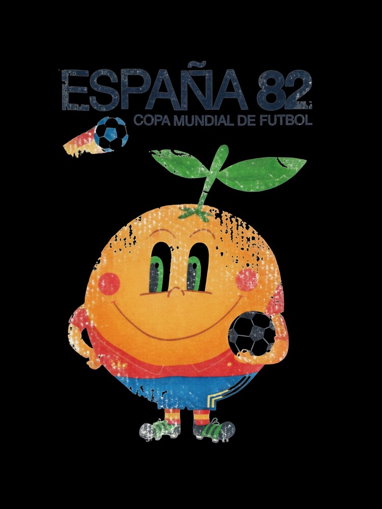 España 82 World Cup Football — Vintage Orange Mascot Illustration by Colorful-Garden