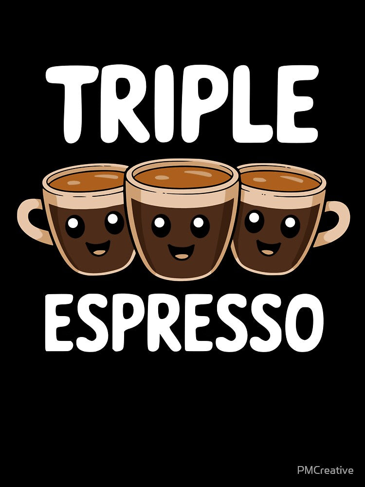 Cute Triple Espresso Cartoon by PMCreative