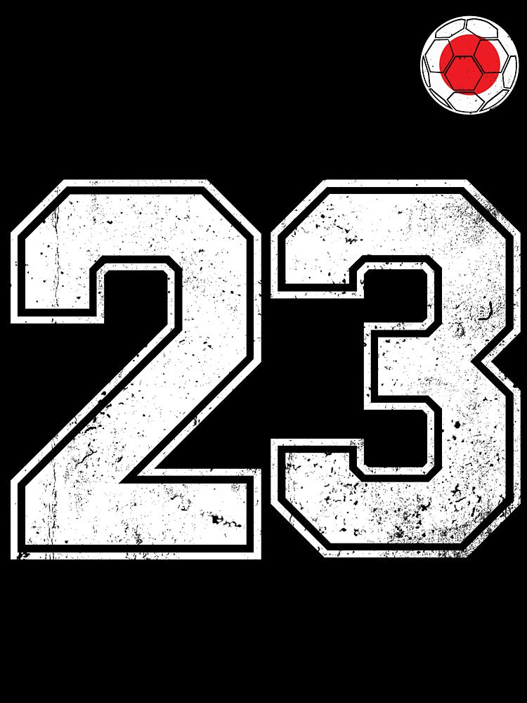 Japan Soccer Number 23 Vintage Sports Fan by LiviuGligoros