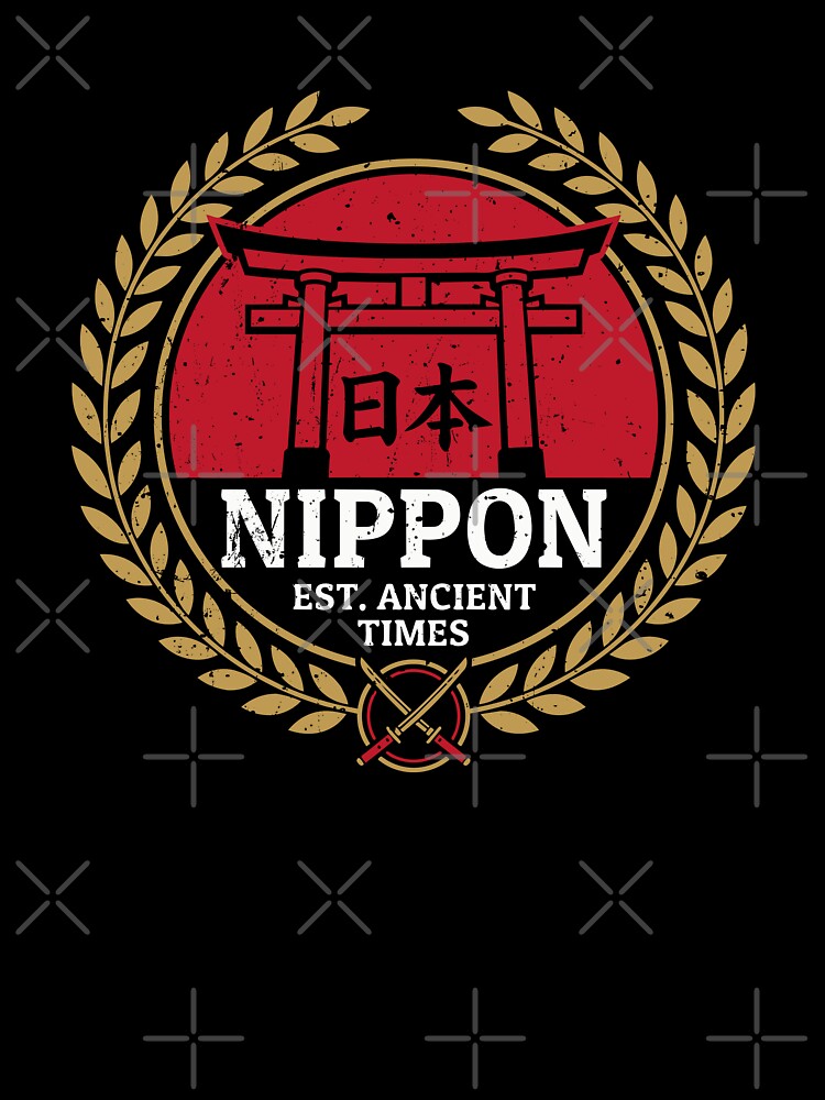 Nippon Japan Heritage Torii Samurai Crest by crouchingpixel