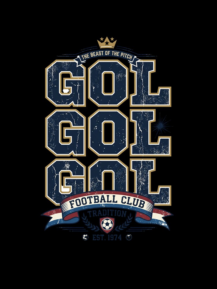 Gritando Gol Distressed Vintage Sports Soccer Stadium Shout by PictoVibe