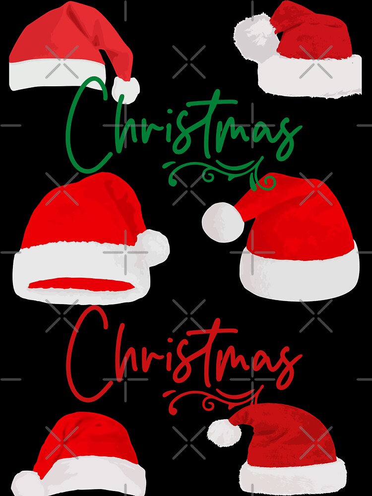Merry Christmas with a Christmas cap Classic T-Shirt design by hetvick