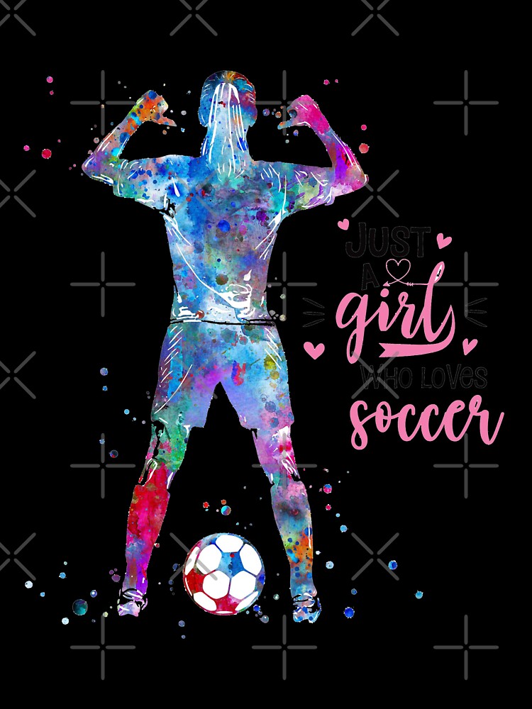 Soccer Player Girl by Rosaliartbook
