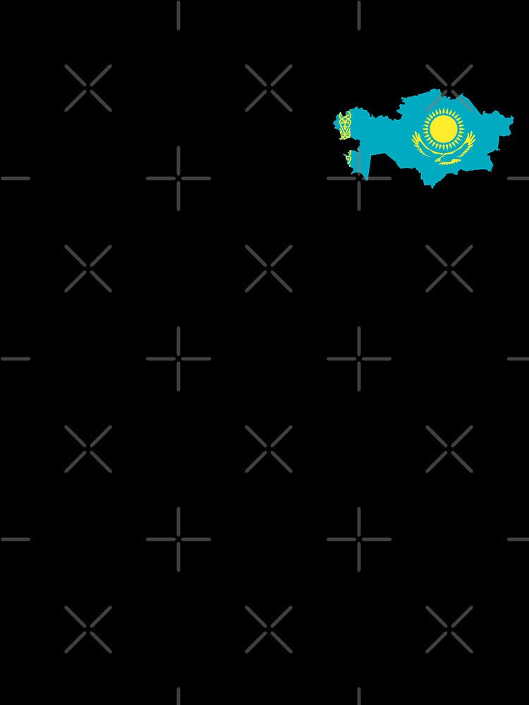 Flag Map of Kazakhstan by feether-store