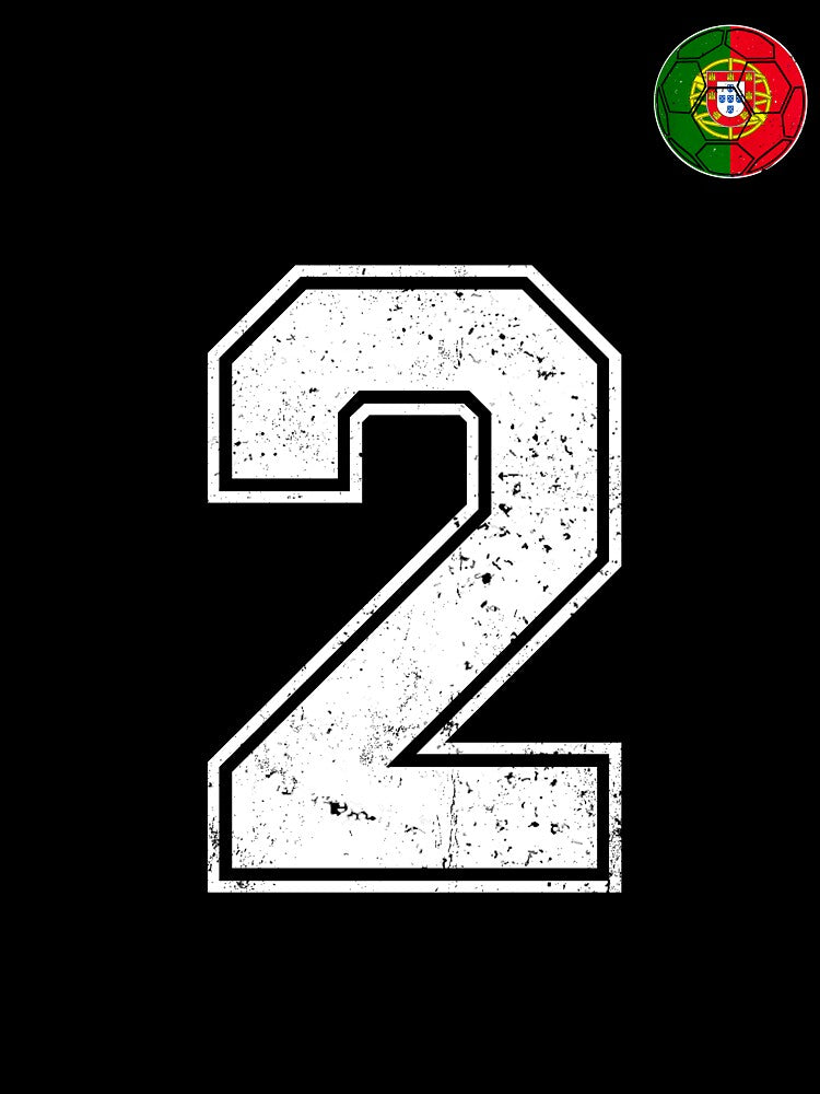Portugal Soccer Number 2 Vintage Sports Fan by OliviaHayesArt