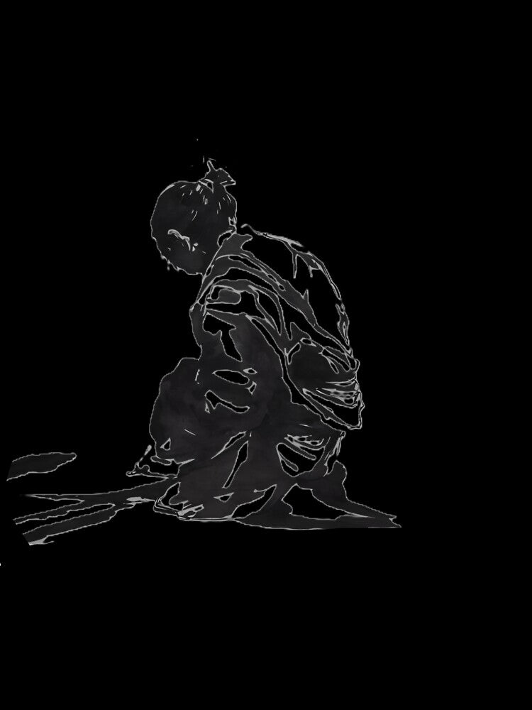 Crouching Ronin_B by Inklivion