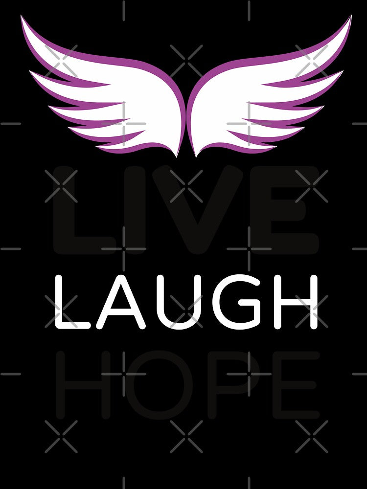 Live Laugh Hope - Short Motivational Quote | Colorful Fashion Hope Typography by Delandor