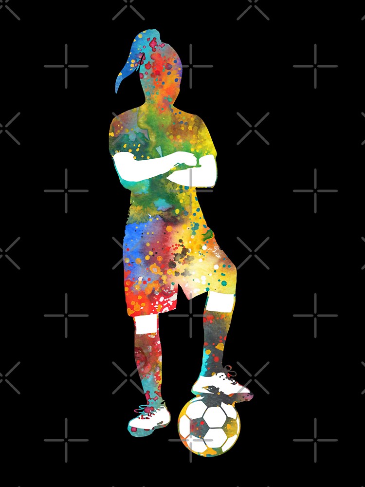 Girl Soccer Player by Rosaliartbook