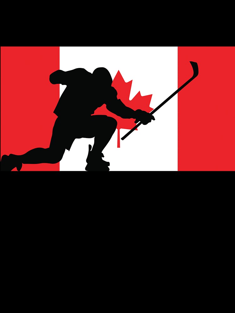 Hockey Canada Silhouette Goal Celebration by CanvasTee