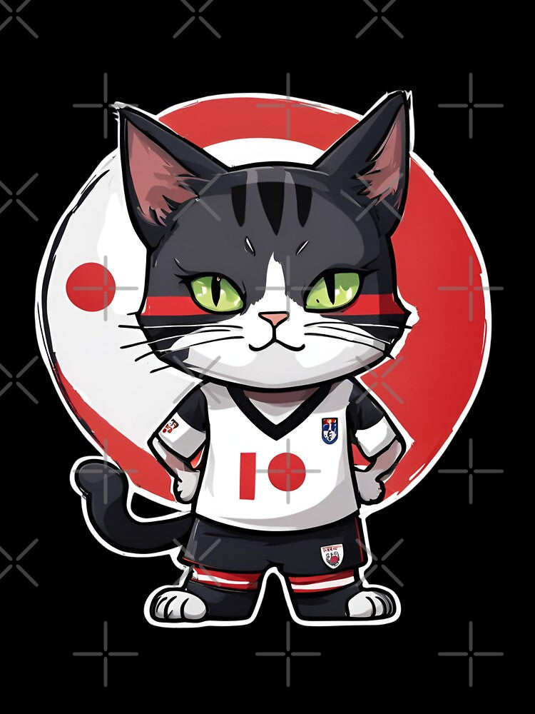 JAPAN Sports Team: a Cat wearing colours of Japanese Flag D17 by PerfectDay2Play