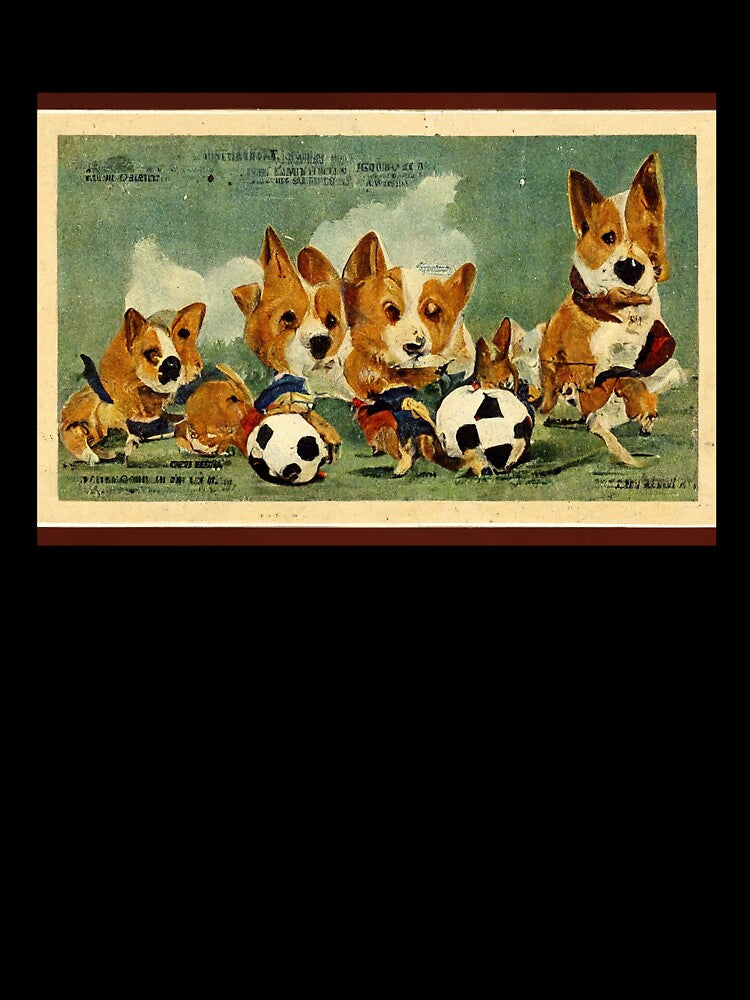 Corgis playing soccer by Aliveforfun