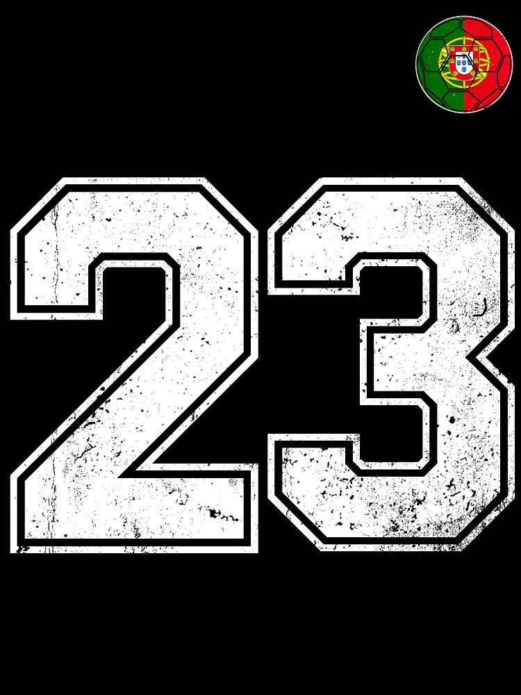 Portugal Soccer Number 23 Vintage Sports Fan by OliviaHayesArt