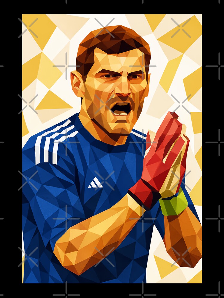 Iker Casillas Madrid Football Legend Soccer Icon Art by kakarikihill