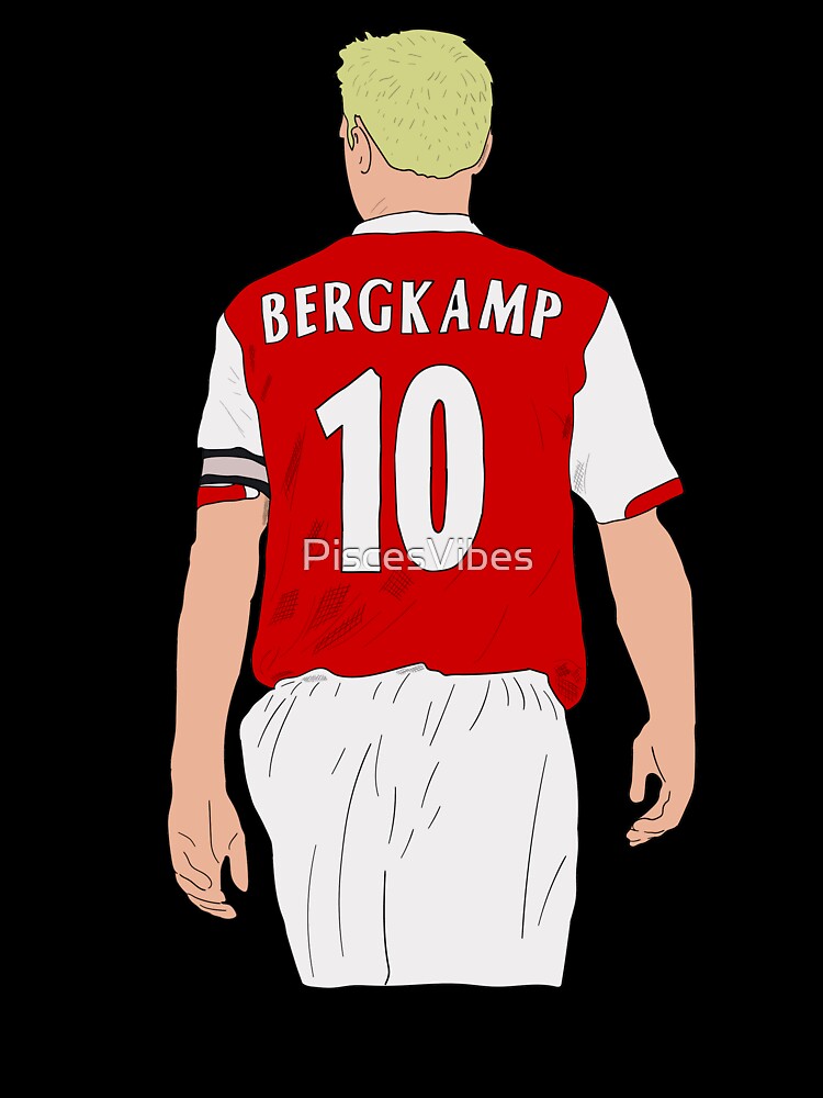 Dennis Bergkamp Arsenal Retro Footy by PiscesVibes