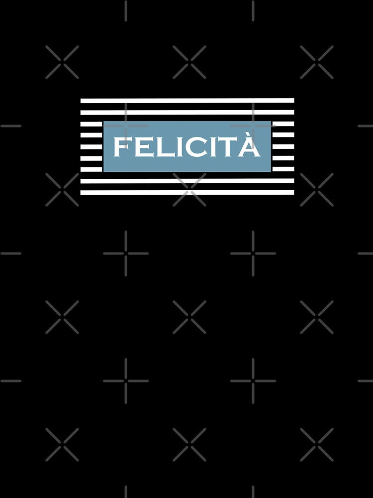 Felicita. Happiness. Simple Quote. Typographic Design. Casual Style. Urban Style. Modern Design. Simple Design. by ElenasCorner