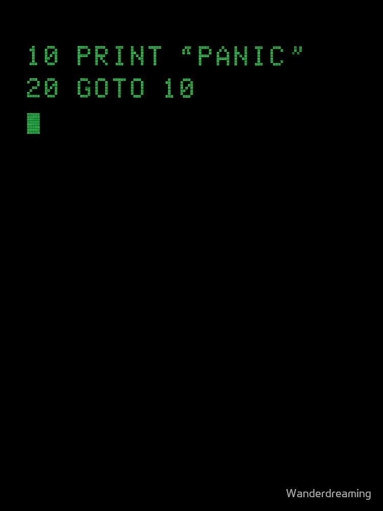 Windows Basic: Panic by Wanderdreaming
