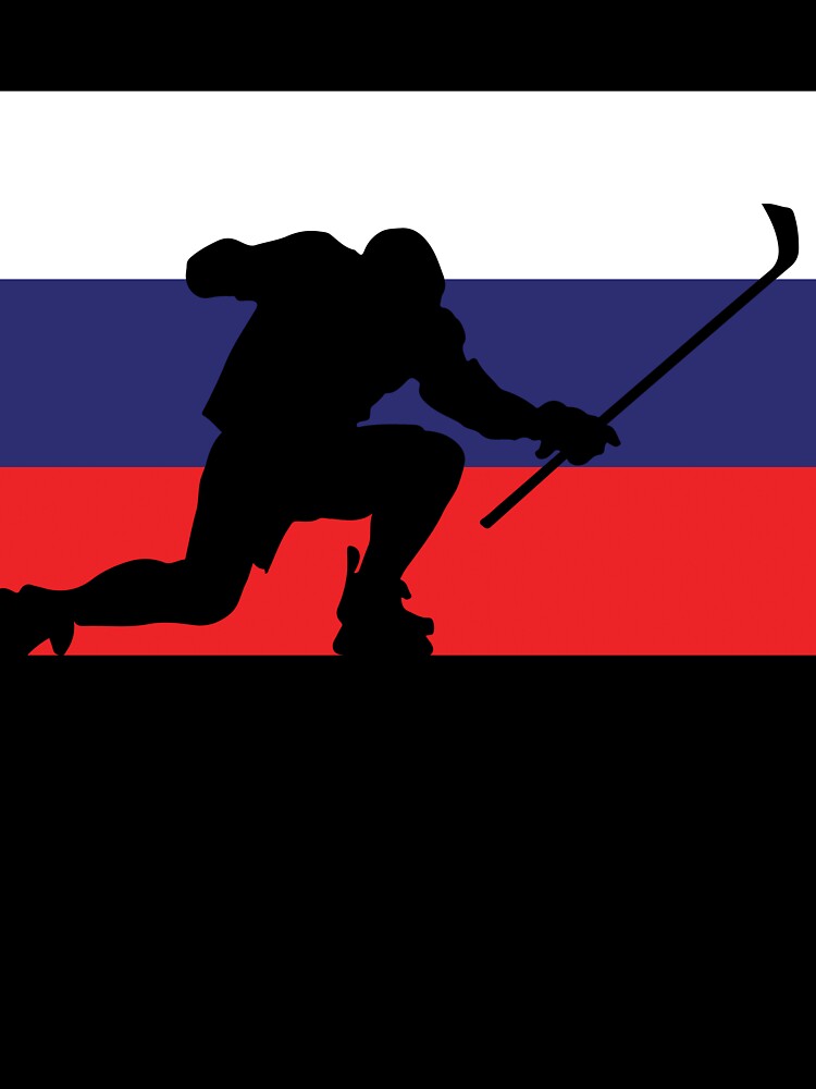 Russian Ice Hockey Silhouette Celebration - transparent by CanvasTee