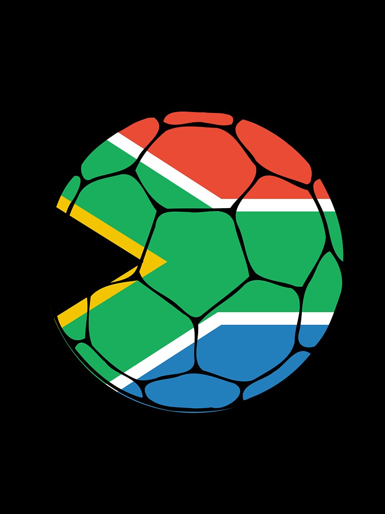 South Africa Flag Soccer Ball by ehgraphics15